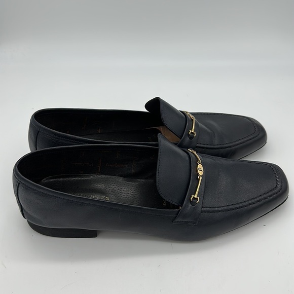 Vintage Pierre Cardin Navy Dress Shoes Loafers Size 10 - Picture 5 of 8